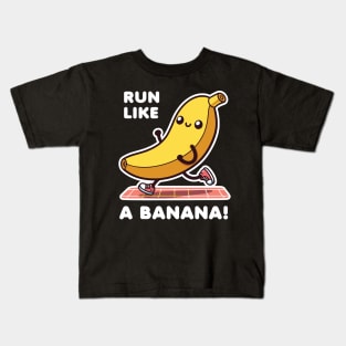 Run Like A Banana Kids T-Shirt